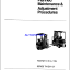 Clark TM-EM 10 thru 15S Forklift Planned Maintenance and Adjustment Procedures Manual (PMA500)