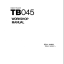 Takeuchi TB045 Compact Excavator Workshop Manual (WK2-101E2)