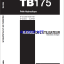 Takeuchi OPERATORS MANUAL TB175 AL7F001 SN 175301106- (FRENCH)