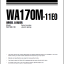 Komatsu WA170M-11E0 Wheel Loader Shop Manual (VENBM10000) (SN H24051-UP)