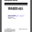 Komatsu WA600-8E0 WHEEL LOADER Operation Maintenance Manual(EEAM03924)
