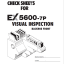 EX5600-7P(Cummins FCO) VISUAL INSPECTION CHECK SHEETS