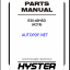 Hyster E30-40HSD (A219) Forklift Parts Manual