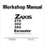 ZX27U,ZX30U,ZX35U Workshop manual (Serial No. 007001 and up)
