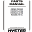 Hyster R30XMF3 (A169) R30XMA3 (A185) R30XM3 (H118) Order Picker Parts Manual