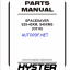 Hyster S25-40XM; S40XMS (C010) Spacesaver Forklift Parts Manual