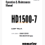 Komatsu HD1500-7 DUMP TRUCK Operation and Maintenance Manual (CEAM015705)