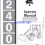 Bobcat 2400 Loader Articulated Service Manual (6720455) (SN 506511001-506599999)