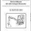 Bobcat 321 Excavator Service Manual (6986731) (SN A76511001-A76599999)