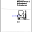 Clark E235 EV1 Forklift Planned Maintenance and Adjustment Procedure Manual (PMA436)