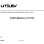 Hyster UT15, UT18P Forklift Parts Manual