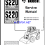 Bobcat S220 Loader Service Manual (6902447) (SN 523211001-523299999)