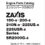 ZX190-6, 200-6, 210N-6, 225US-6, 225USR-6 Series, SR2000G-6 ISUZU (4HK1-XASA12) Engine Parts Catalog