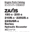 ZX190-6,ZX200-6,ZX210N-6,ZX225US-6,ZX225USR-6 Series ISUZU 4HK1-XASA12 Engine Parts Catalog