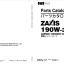 ZX190W-3 Inner Parts Catalog