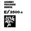 EX2500-6 ASSEMBLY PROCEDURE MANUAL