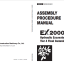 EX2000-7B (Cummins T4F) ASSEMBLY PROCEDURE MANUAL