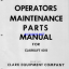Clark 40B Forklift Operator and Maintenance Manual (O-212)