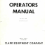 Clark C100, C120, CH100, CH120 Forklift Operators Manual (O-152)