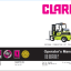 Clark CQ20, CQ25, CQ30 D,L Forklift Operators Manual (OM-794)
