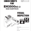 EH3500AC-3 VISUAL INSPECTION CHECK SHEET