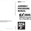 EX3600-7B (MTU T4F) ASSEMBLY PROCEDURE MANUAL 2022.05