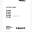 Fendt FF480, FF540, FF600, FF700, FF760 Cutting Table Operator's Manual (LA327282014)