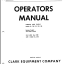Clark Models 15, 20, 25, 30, 40 NS-1, NSP-1 Narrow Aisle Trucks Operators Manual (O-291-1)