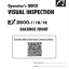 EX2600-7 Operator's Quick Visual Inspection(Backhoe Front)