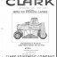 Clark Series 100 Straddle Carrier Parts Manual (GX75A1)
