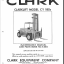 Clark Clarklift CY180s Parts Manual (X60A)