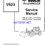 Bobcat V623 VersaHANDLER® TTC, Telescopic Handler Service Manual (6901675) (SN 367211001-367213000)
