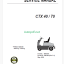 Clark CTX 40-70 Low Tractor Service Manual (SM849)