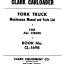 Clark Carloader Fork Truck Maintenance and Parts Manual (CL-1698_2)