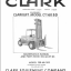 Clark Clarklift CY160B D Parts Manual (GX57B5)