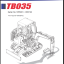 Takeuchi TB035 Mini Excavator Parts Manual (PG3-102Z8)