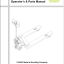 Clark CJ55A Hand Pallet Truck with Brake Operator and Parts Manual