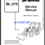Bobcat BL275 Backhoe Loader Service Manual (6901968) (SN 570811001-570899999)