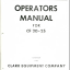 Clark CF20-25 Forklift Operators Manual (O-147)