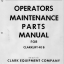 Clark Clarklift 40B Forklift Operator and Maintenance Manual (O-213)