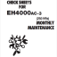 EH4000AC-3 MONTHLY MAINTENANCE CHECK SHEETS