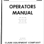 Clark CH60, CH70, CH80, CHY60, CHY70, CHY80, CF60, CF70, CF80, CFY60, CFY70, CFY80 Forklift Operators Manual (O-131-1)