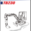 Takeuchi TB230 Mini Excavator Parts Manual (BE8Z017-0-0)