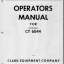 Clark CY6044 Forklift Operators Manual (O-176)