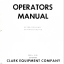 Clark CY100, CY120, CY140, CHY100, CHY120, CHY140 Forklift Operators Manual (O-153)