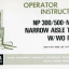 Clark NP300, NP500-NS300 Narrow Aisle Truck W-WO Reach Operators Manual (OI-374)