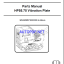 HP55 Spare LIGHT COMPACTION Parts Catalog