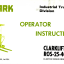 Clark ROS-25-40 Electric Rider Order Selector Operators Manual (OI-322)