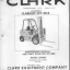 Clark Clarklift CFY40B Forklift Parts Manual (GX108A_2)