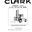 Clark Clarklift Y5275 CY525, CY625, CY700 Diesel Forklift Parts Manual (X143A)